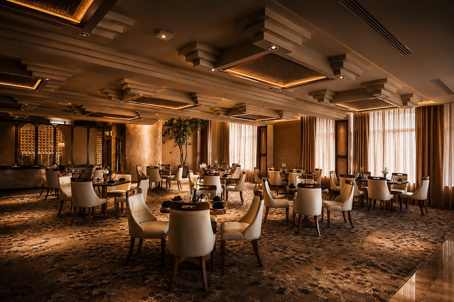 A plated meal at Dastarkhwan, Grand Unicorn Club