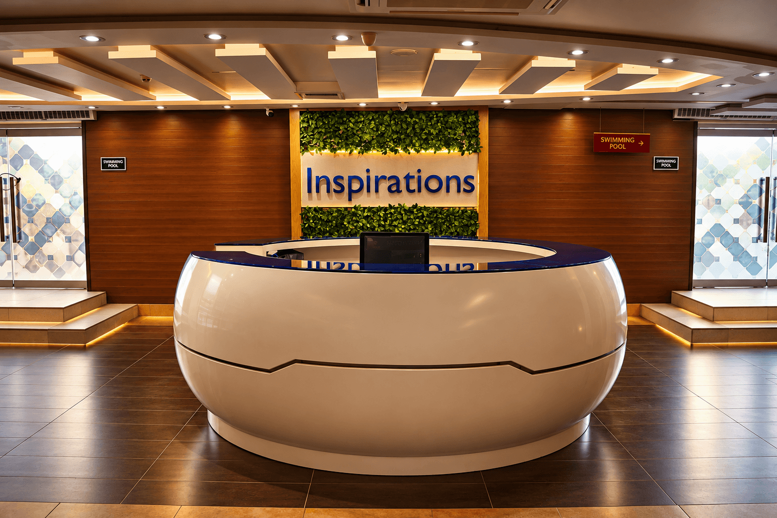 The Inspirations Spa reception at Royal Swiss Lahore